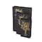 Black & Gold Faux Leather Floral Faux Book Storage Decorative Box Set